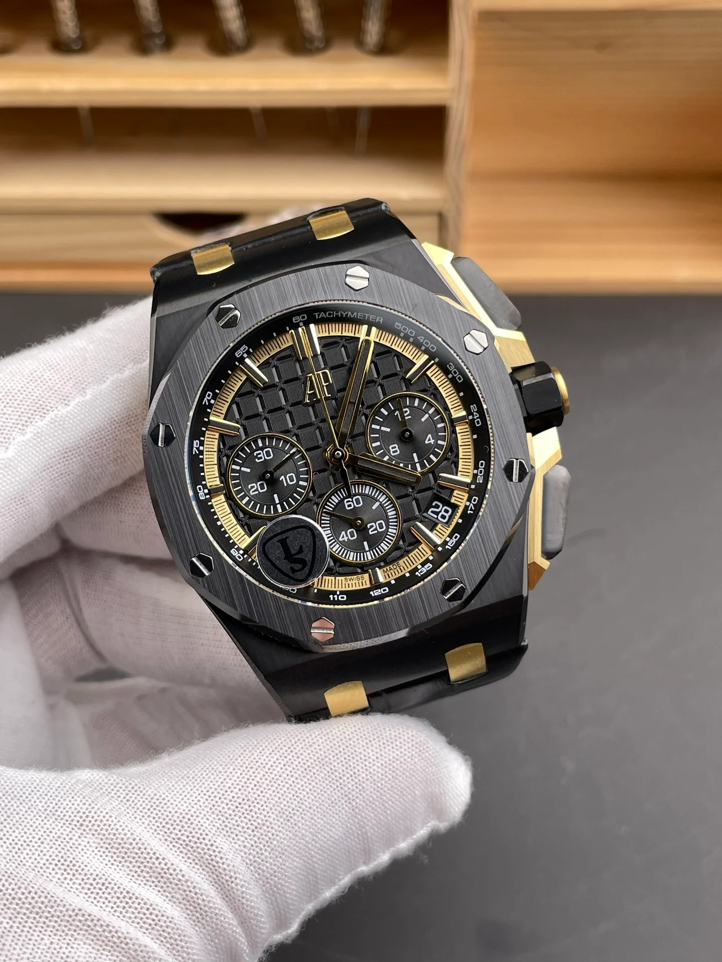 Royal Oak 26240 Black Steel Case