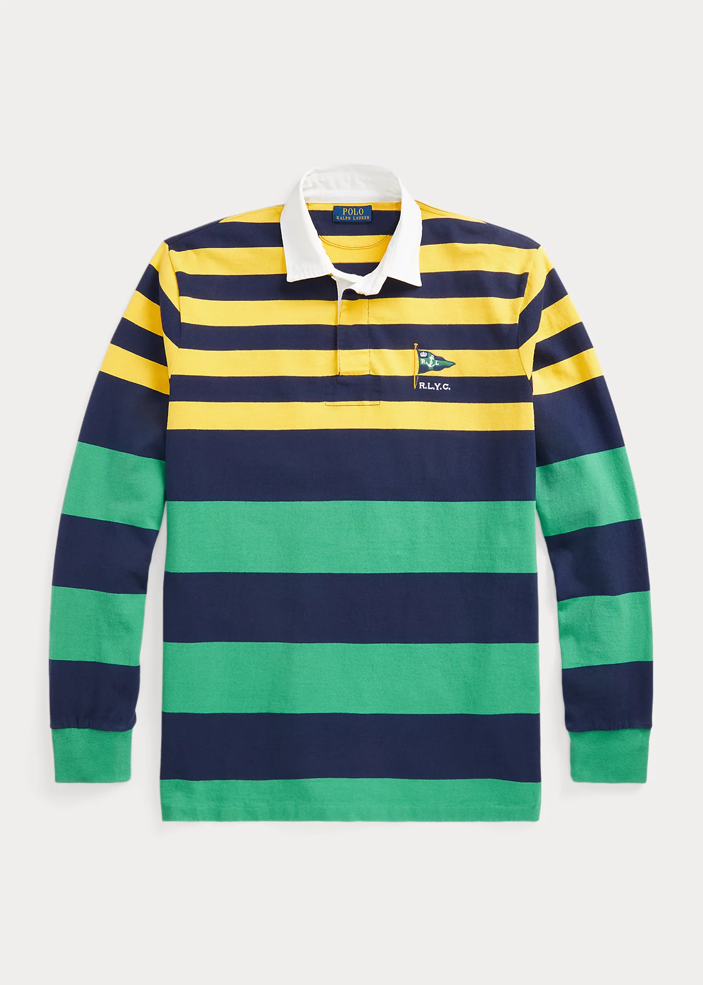 Classic Fit Striped Jersey Rugby Shirt