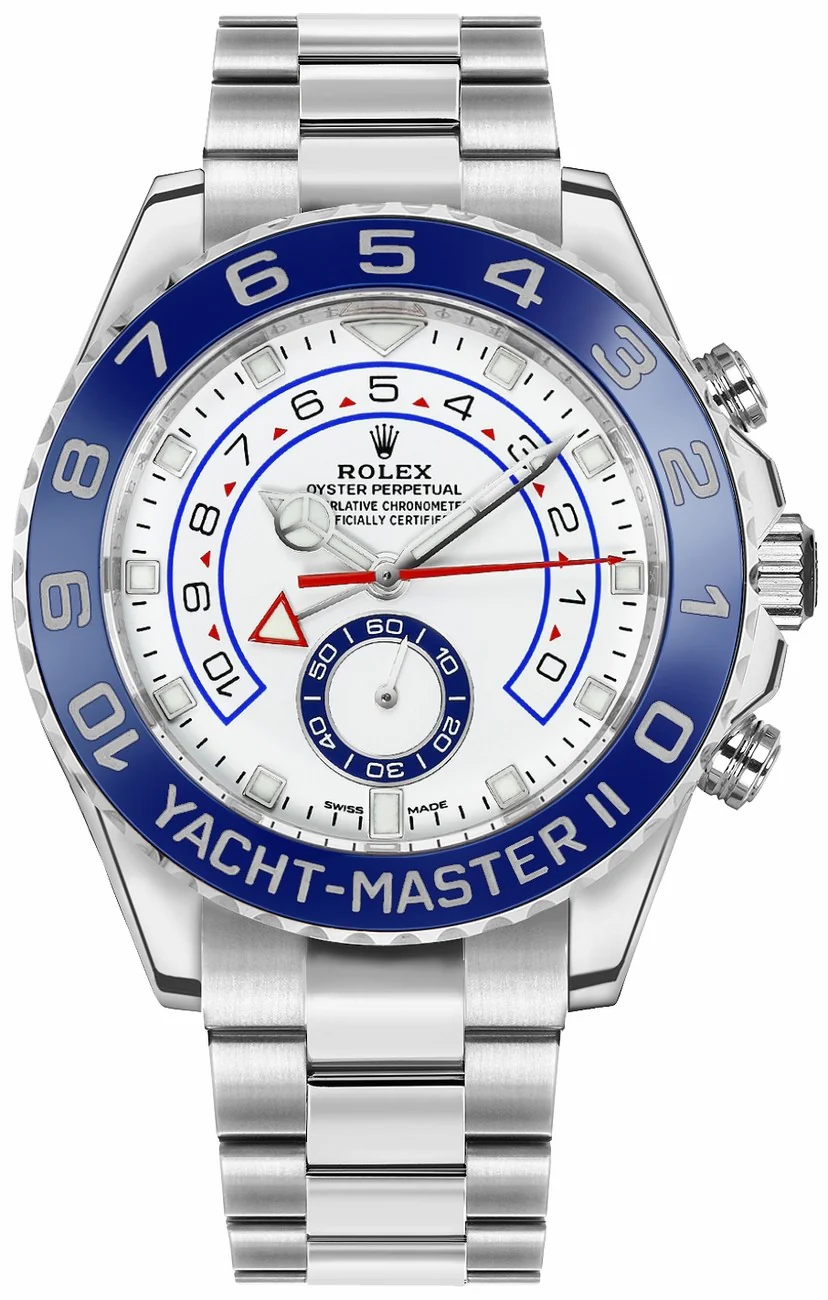 [2026 Mirror Grade]Rolex Yacht-Master II 44mm 116680 Stainless Steel White Dial