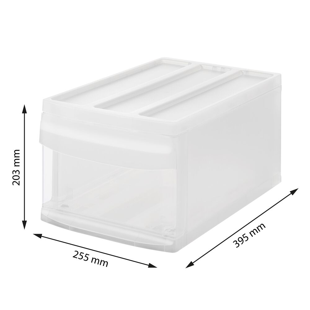 ROTHO Pojemnik z szufladą 25,5 x 39,5 x 20,3 cm Rotho Systemix, transparentny