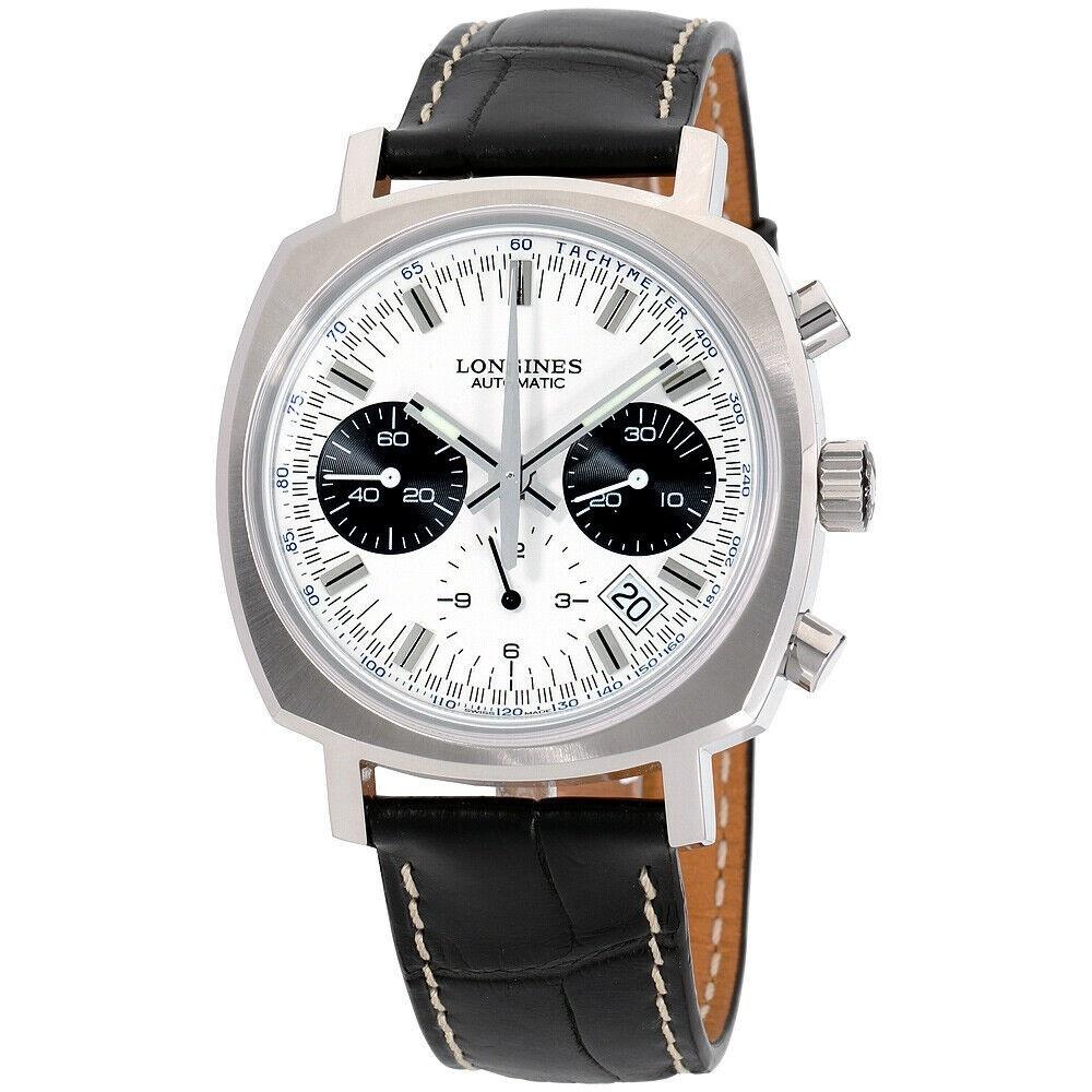 [2026 Mirror Grade]Longines Men's L2.791.4.72.0 Heritage Chronograph Black Leather Watch