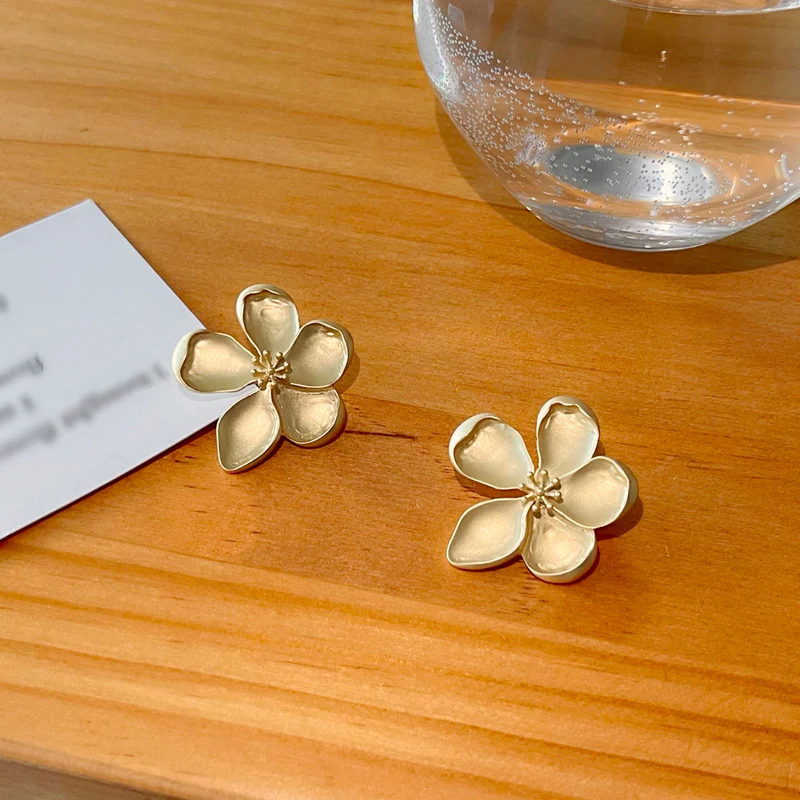 Gold Buttercup Earrings