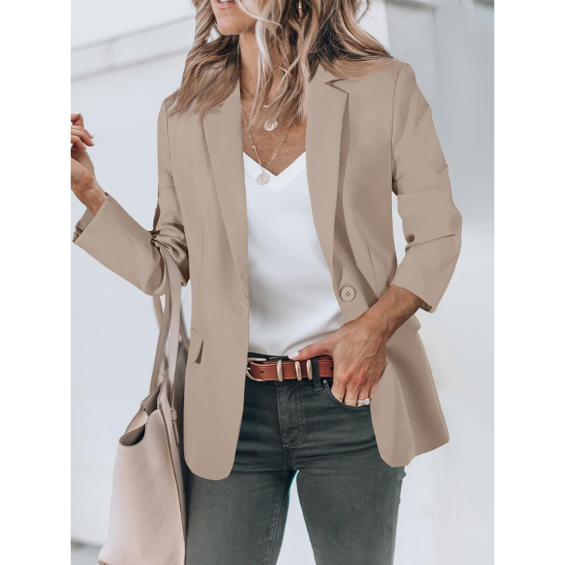Women's Casual Blazers Open Front Long