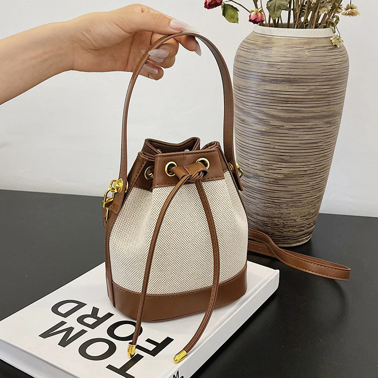 Chloe Canvas Bucket Bag