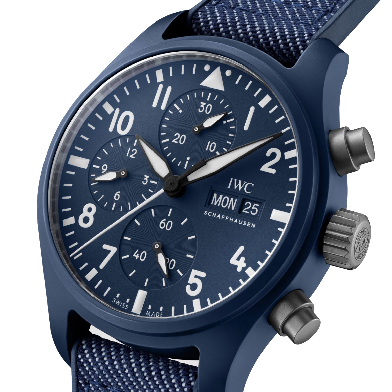 [2026 Mirror Grade]IWC Pilot Chronograph 41mm Top Gun Oceana 42mm Mens Watch Blue IW389404