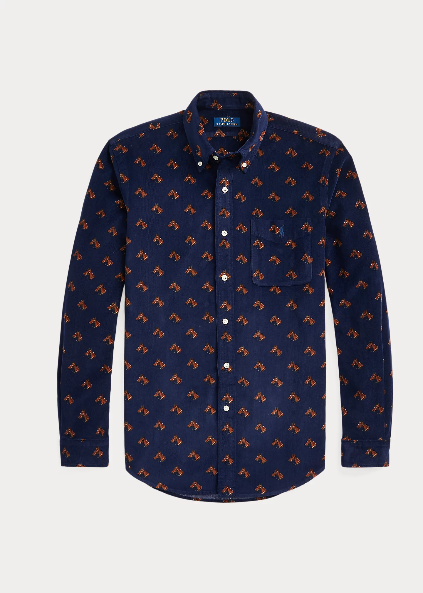 Classic Fit Equestrian Corduroy Shirt