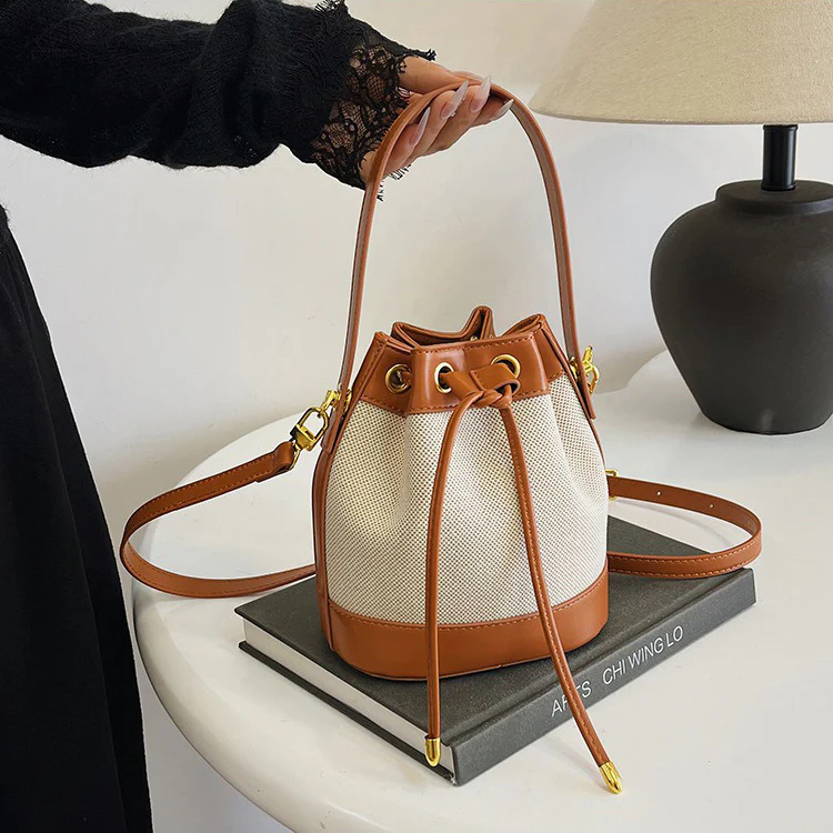 Chloe Canvas Bucket Bag
