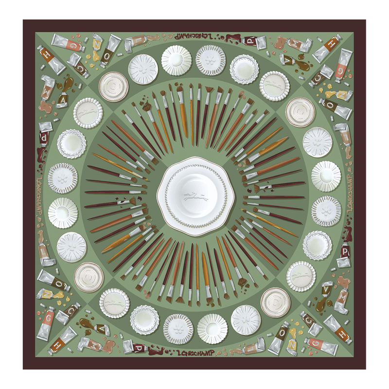 Palette d'Artiste Silk scarf 70