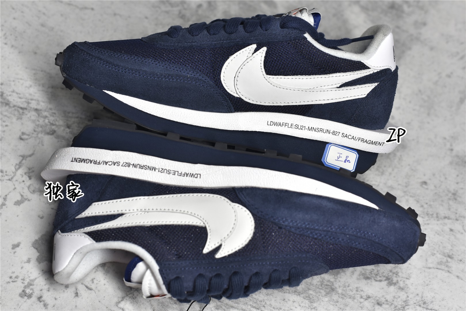 KO FRAGMENT X SACAI X NK LDWAFFLE BLACKENED BLUE DH2684-400