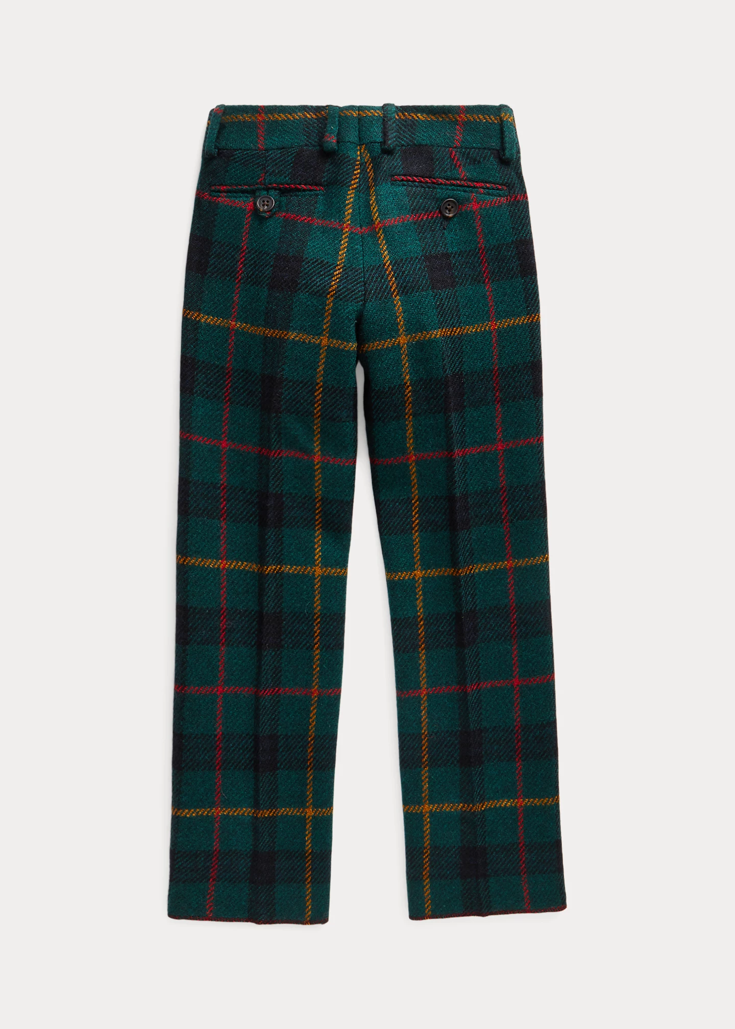 Plaid Wool Suit Trouser