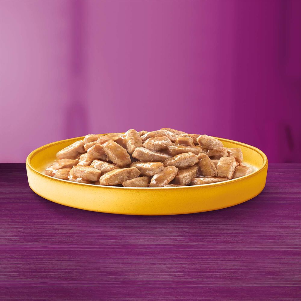 WHISKAS Mokra karma Whiskas, dla dorosłych kotów, z kurczakiem, 24 x 400 g
