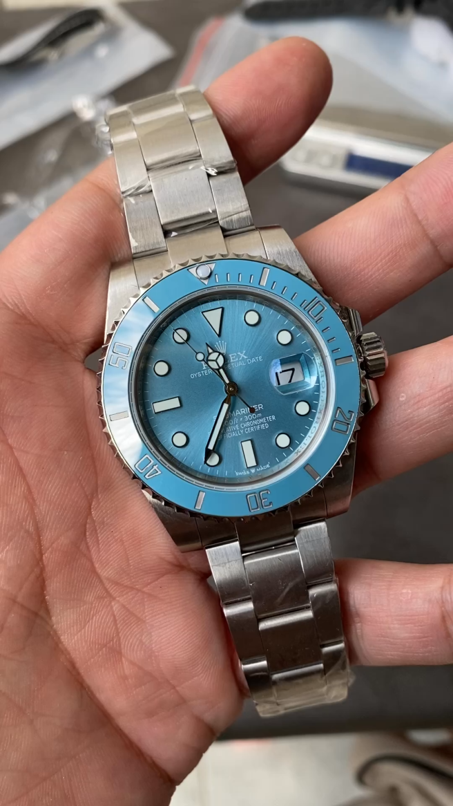 [2026 Mirror Grade]Rolex Submariner Date 41 Turquoise Blaken Goldsmith & Complications