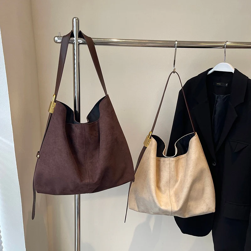 Edna Lock Suede Bag