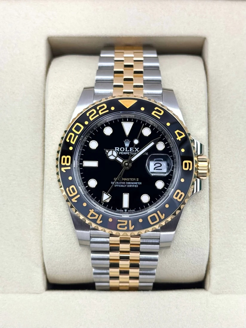 [2026 Mirror Grade]RLX GMT-Master II Two-Tone Black Jubilee 126713GRNR