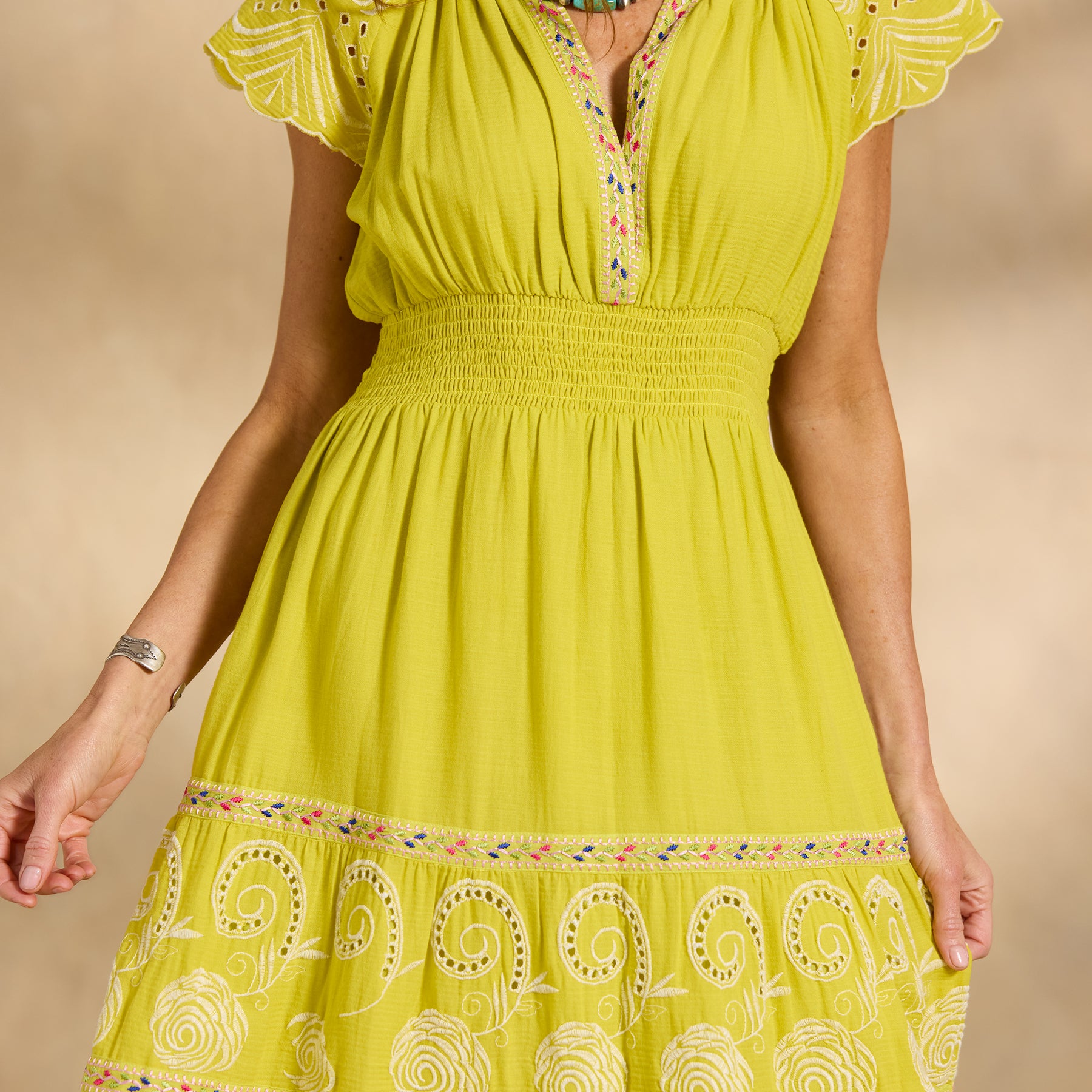 Remi Eyelet Dress, Petite