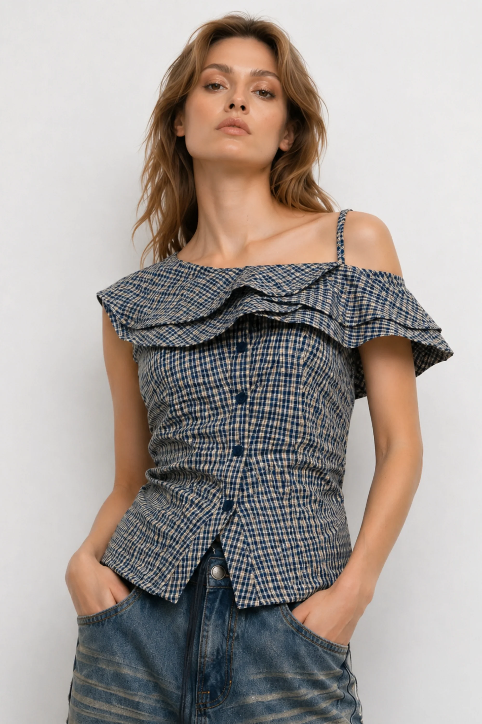 Gingham Muse Top