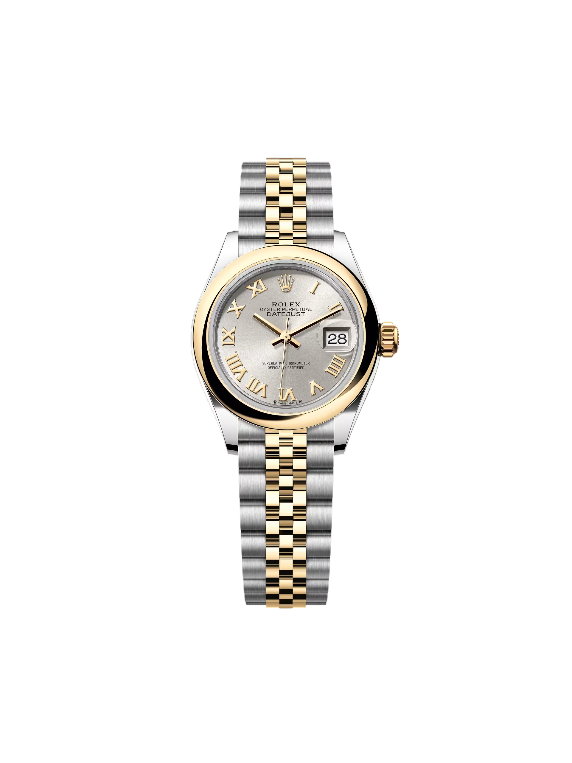 [2026 Mirror Grade]RLX Lady-Datejust 28mm  279163 Silver Roman Dial Oyster Bracelet