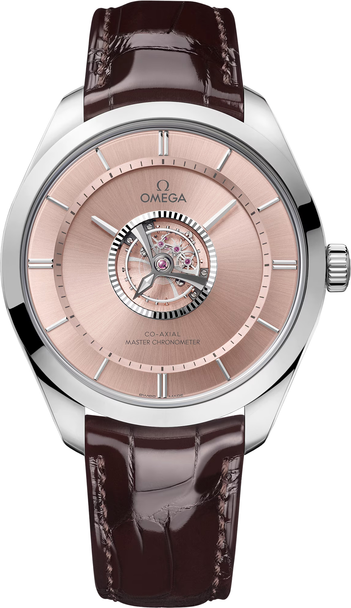 [2026 Mirror Grade]2025 Omega de Ville Toubillon Canoups Gold on Strap