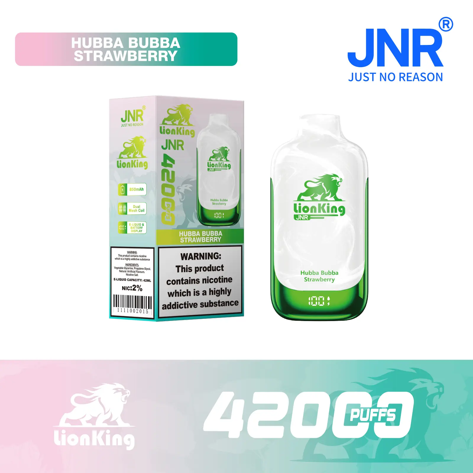 JNR Lion King 42000 Puff Disposable Vape