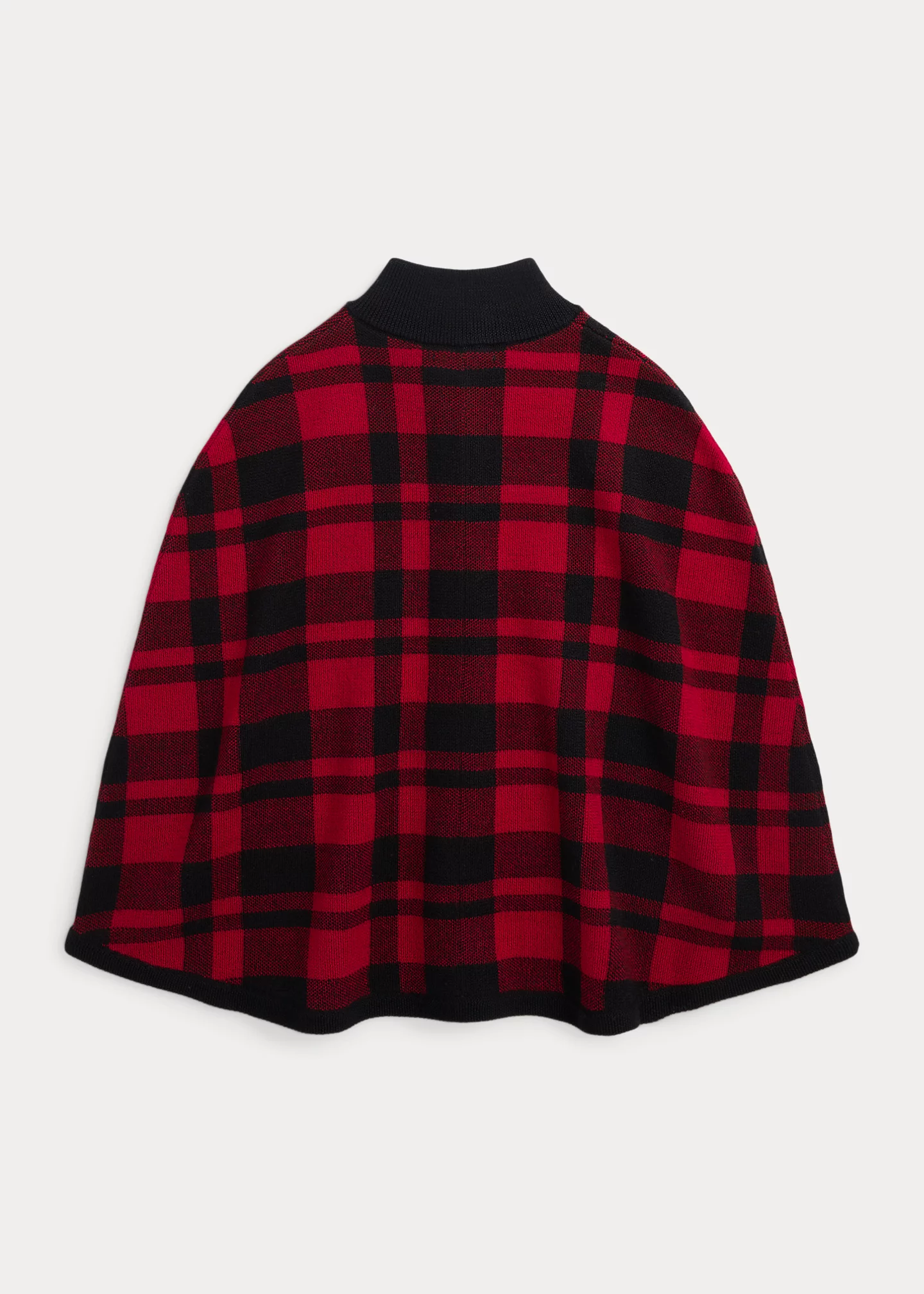 Plaid Wool Poncho