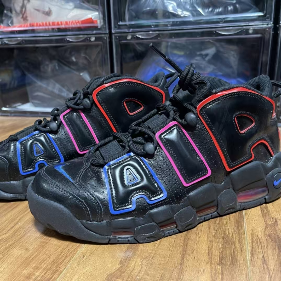 Nike Air More Uptempo Black/Multicolor
