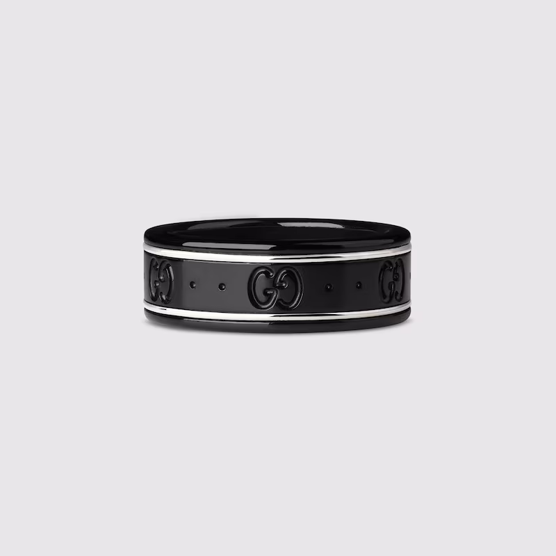 Icon thin band in white gold