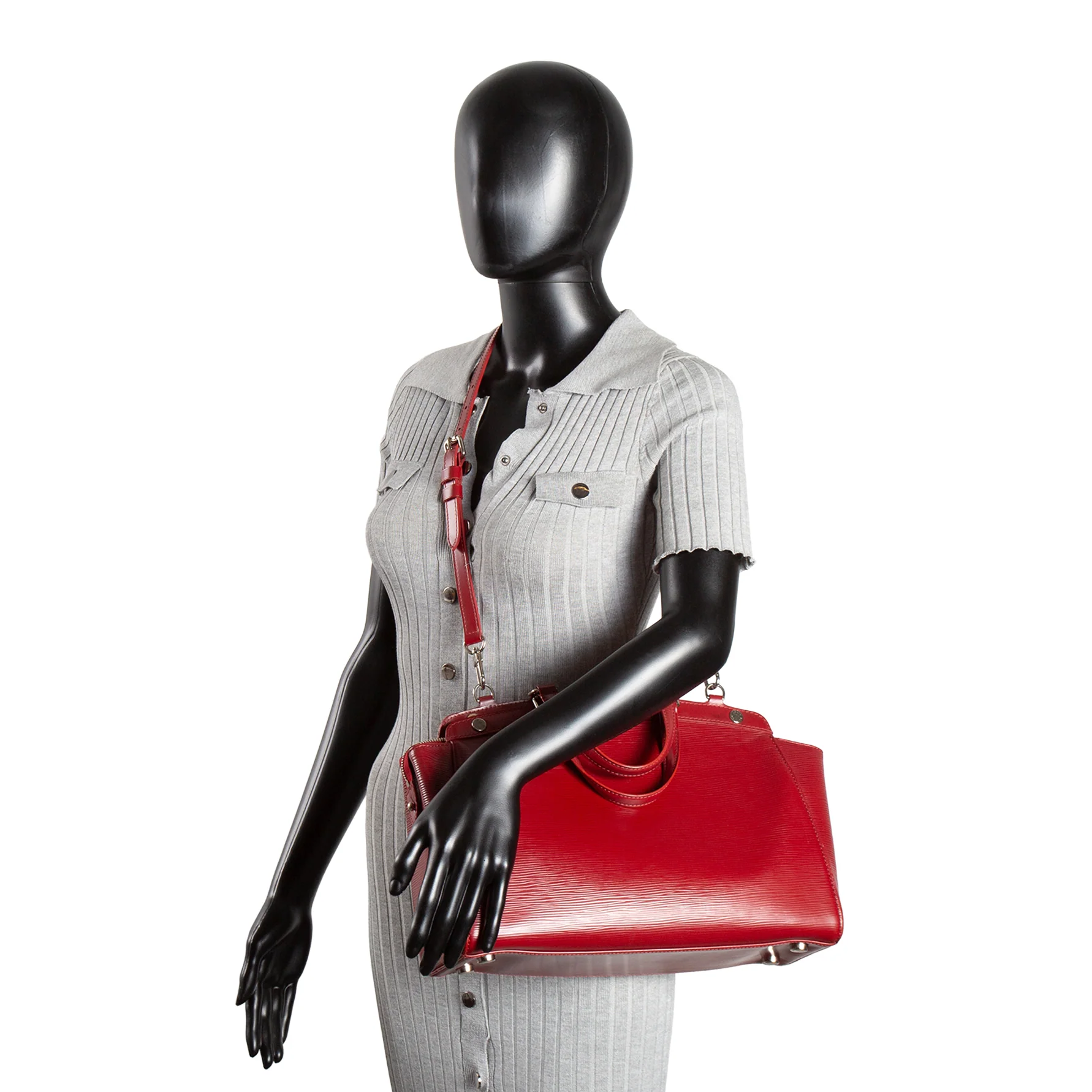 LOUIS VUITTON Epi Brea MM Shoulder Bag - Raspberry Red