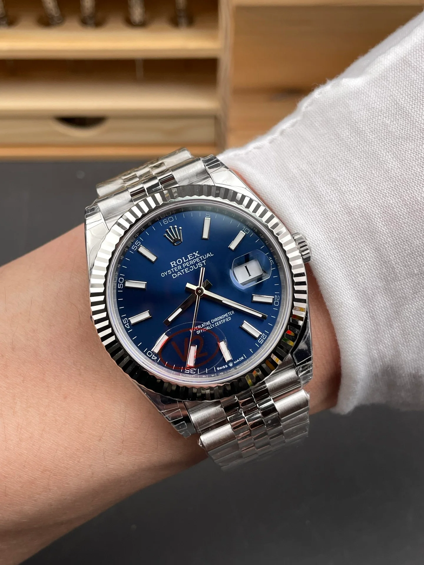 Blue Stick Dial Datejust