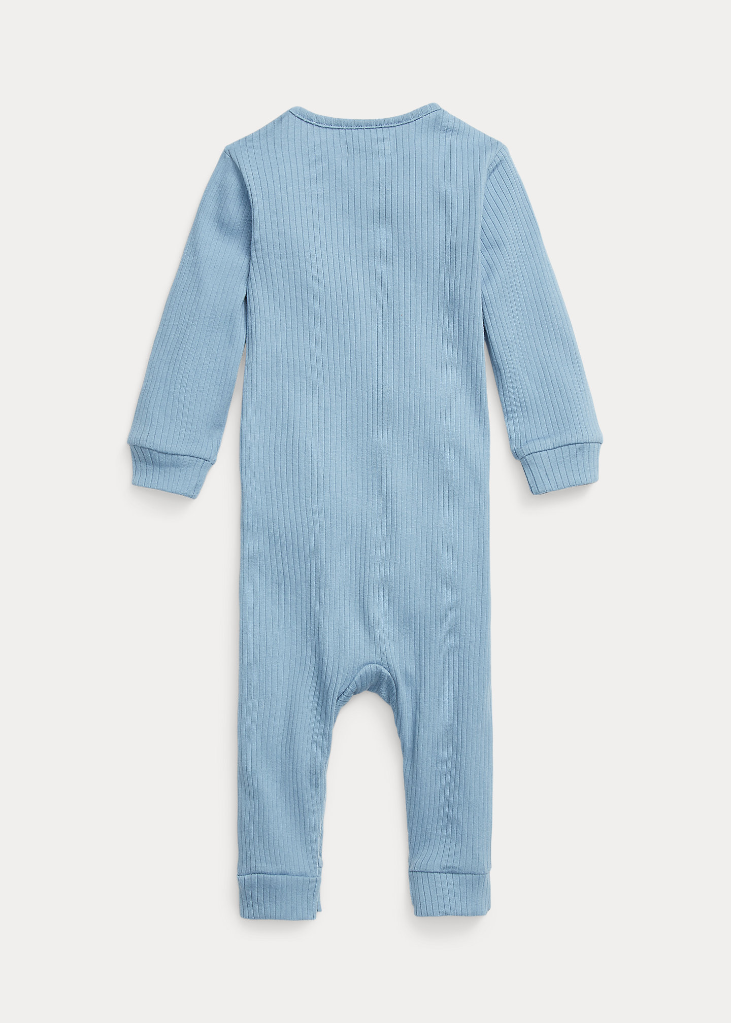 Ribbed Cotton Henley Coverall