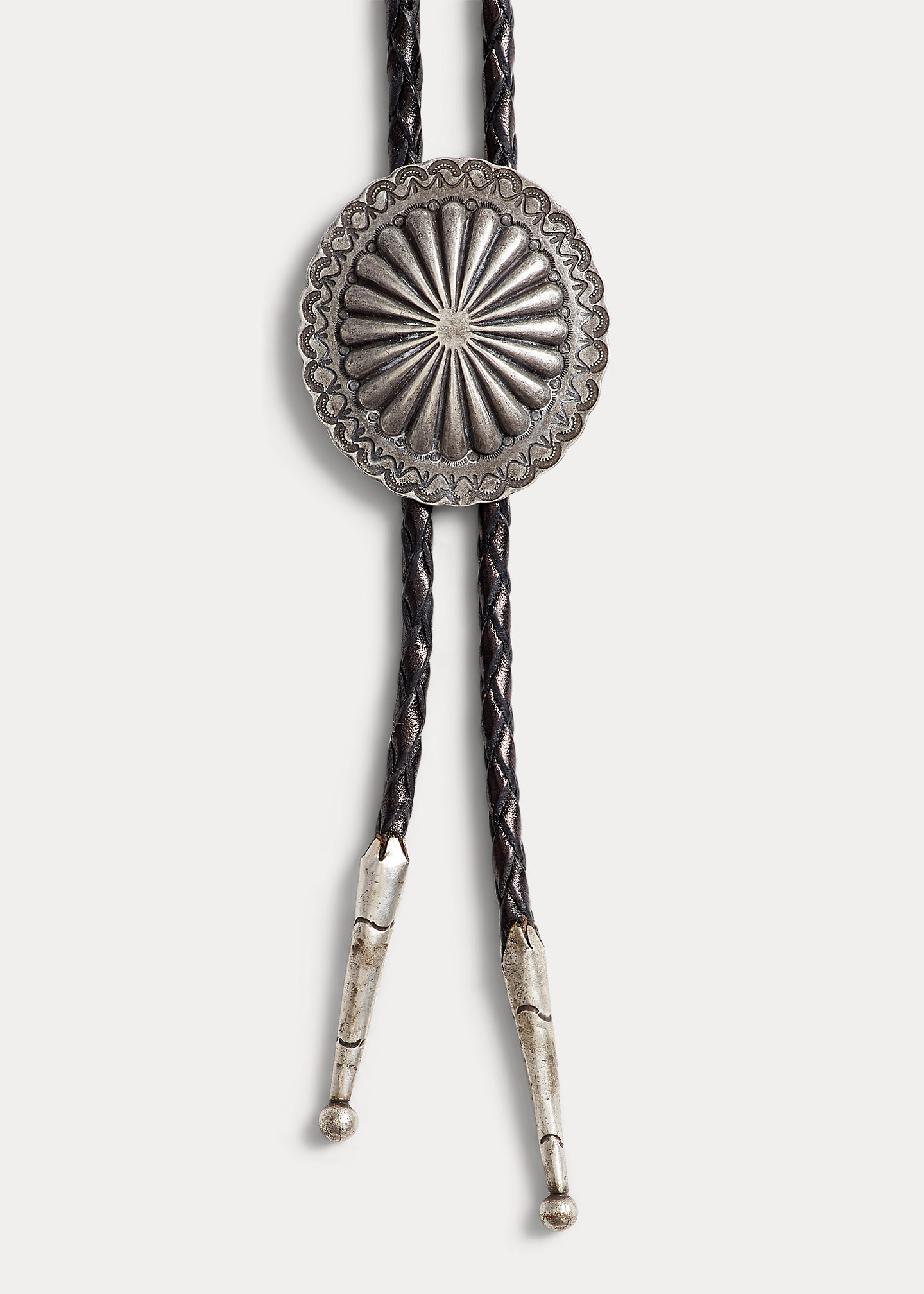 Braided Leather Bolo Tie