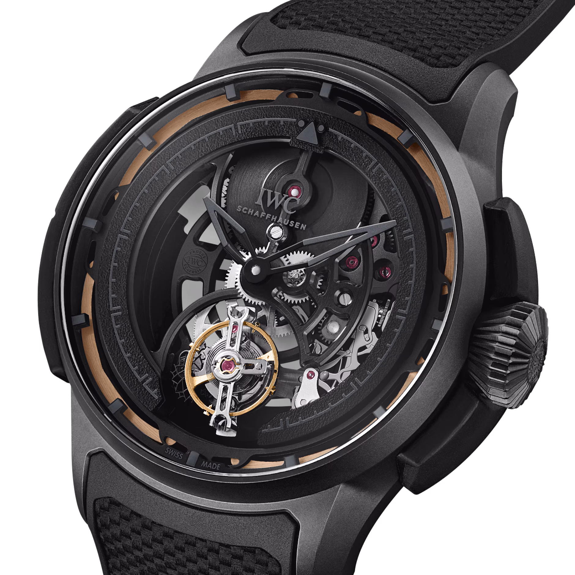 [2026 Mirror Grade]IWC Big Pilot's Watch Shock Absorber Tourbillon Skeleton 44mm IW357701