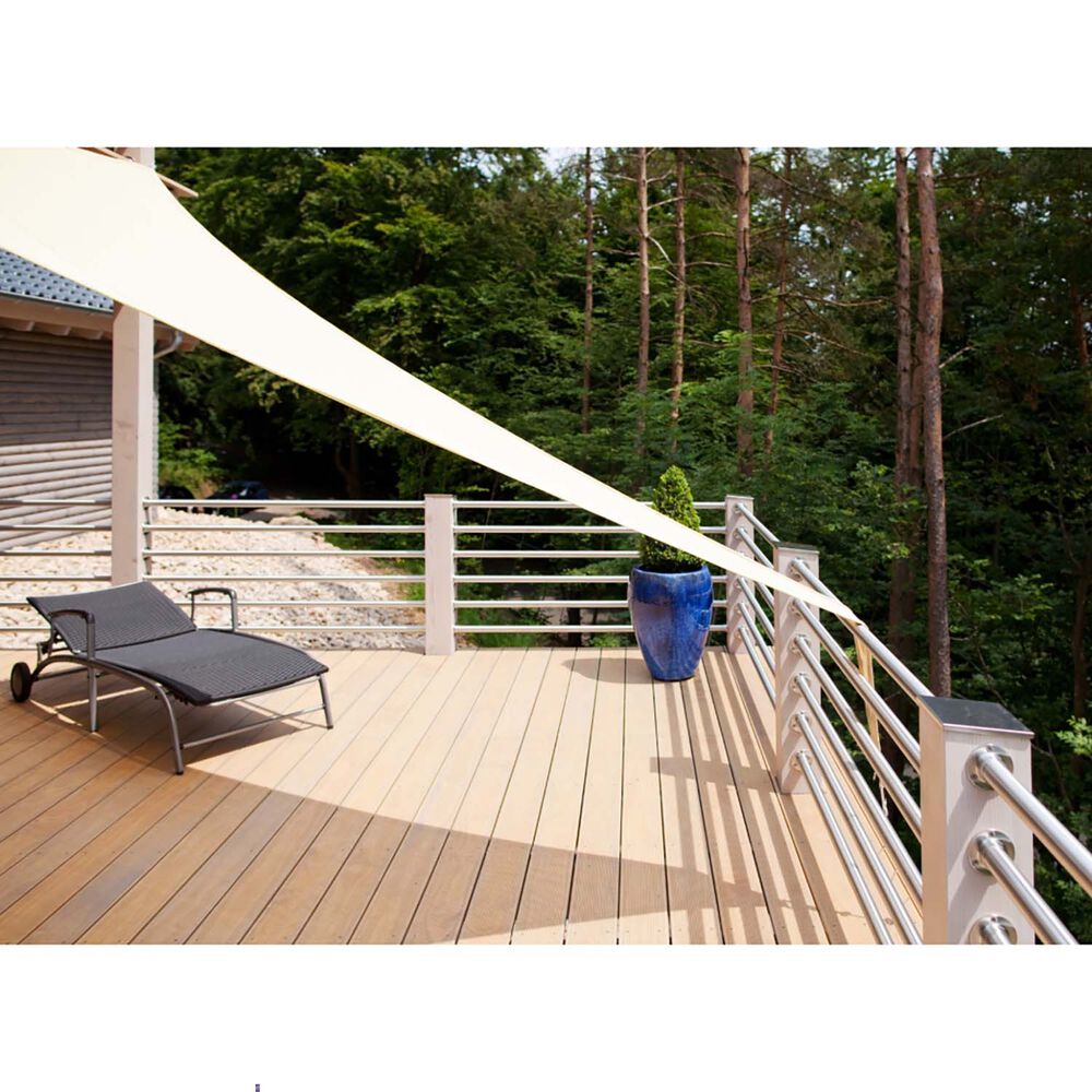 DECOTEAM Żagiel ogrodowy przeciwsłoneczny DecoTeam, trójkąt, 2 x 3 x 4 m, biały