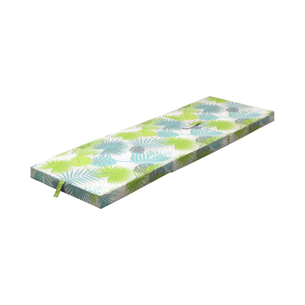 SUN GARDEN Materac składany 190 x 63 x 8 cm Sun Garden Thommy, średnio twardy, liście