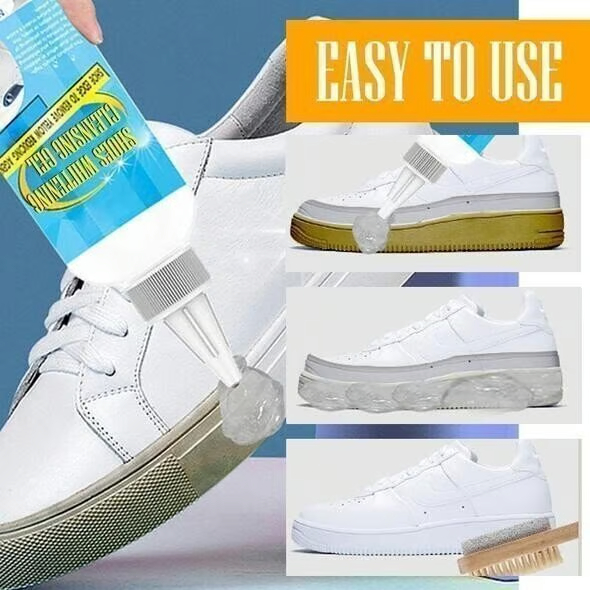 Shoes Whitening Cleaning Set Anti-Oxidation Gel (A Masking Tape Free)