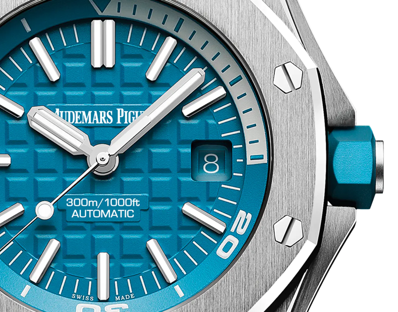[2026 Mirror Grade]Audemars Piguet Offshore Diver Turquoise Blue Dial 42mm 15710ST.OO.A032CA.01