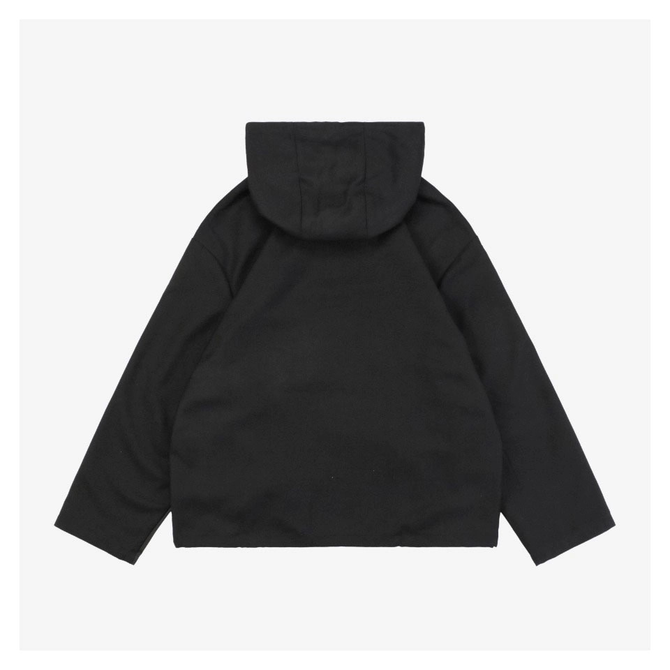 PD Triangle Logo Patchwork Zip-Up Hooded Jacket