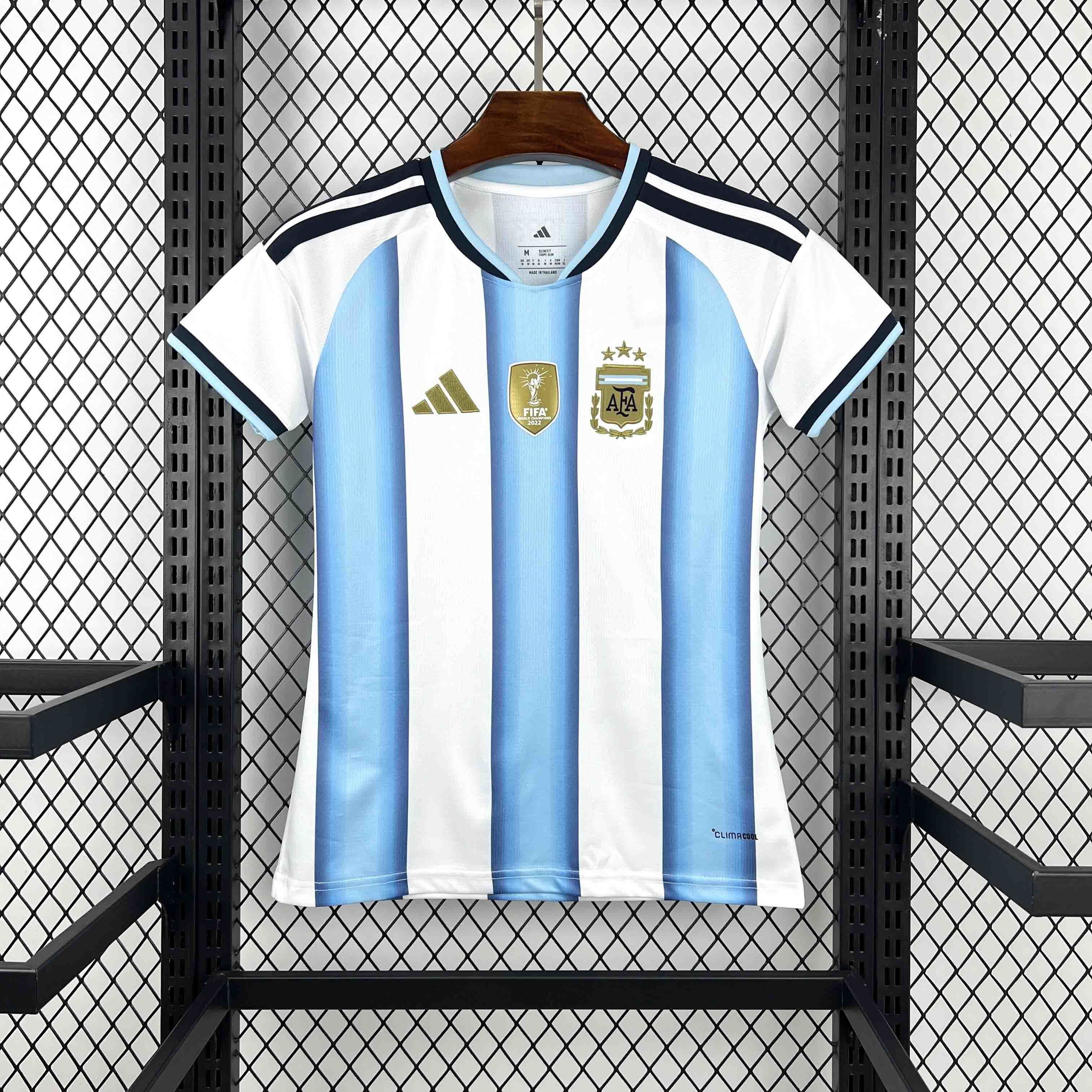 Argentina Soccer Jersey Women's Home Custom Shirt World Cup 2026
