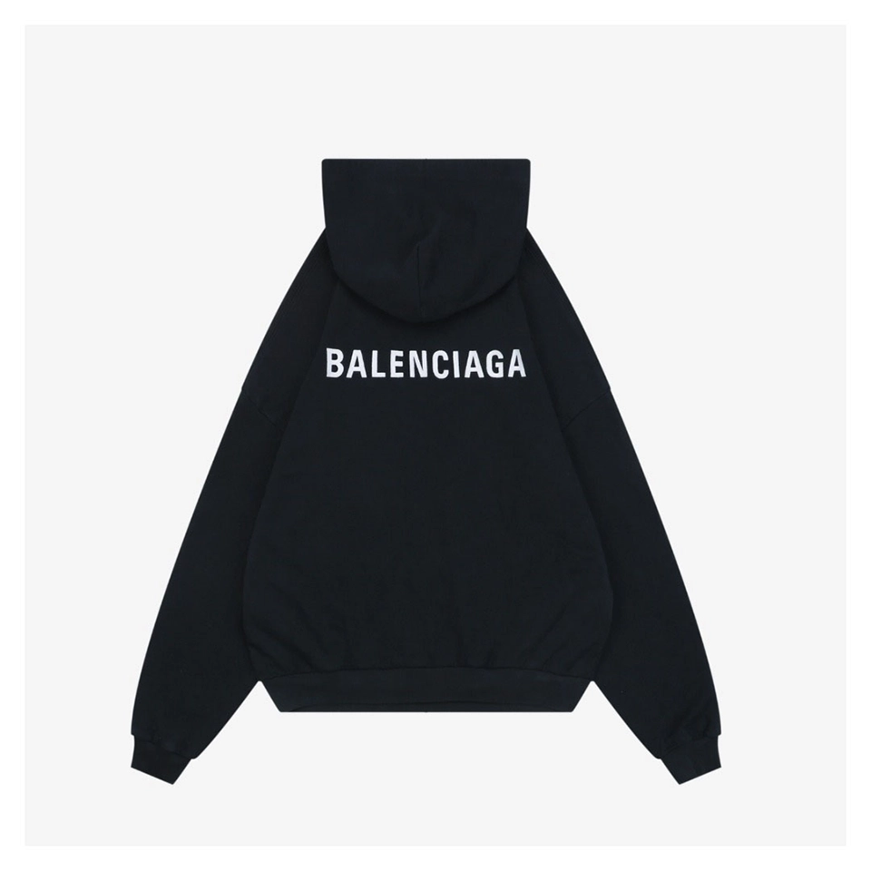 Blcg Small V-Neck Front Logo Back Logo Hoodie