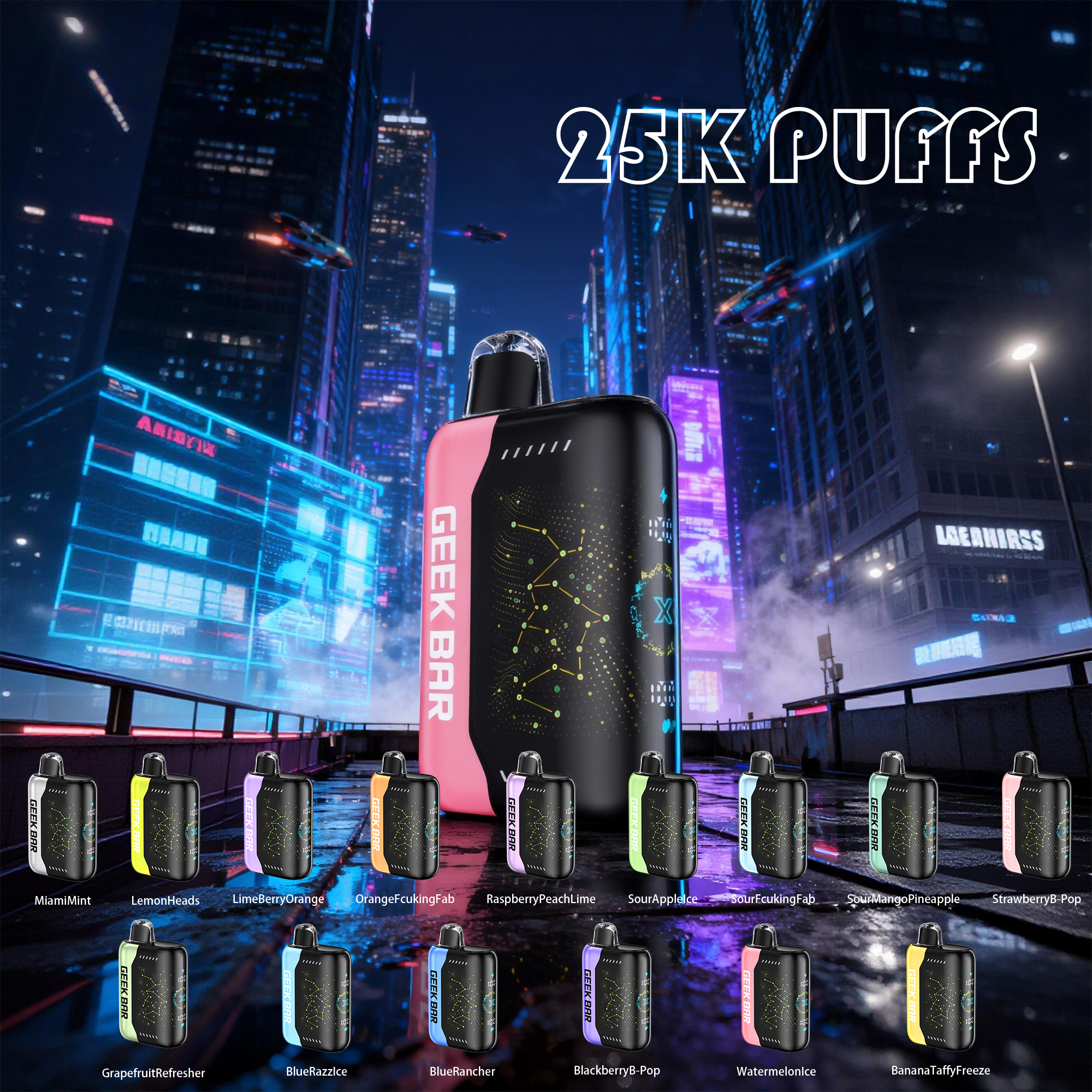 GEEK BAR PULSE X 25000 PUFFS - Mango Pineapple Strawberry