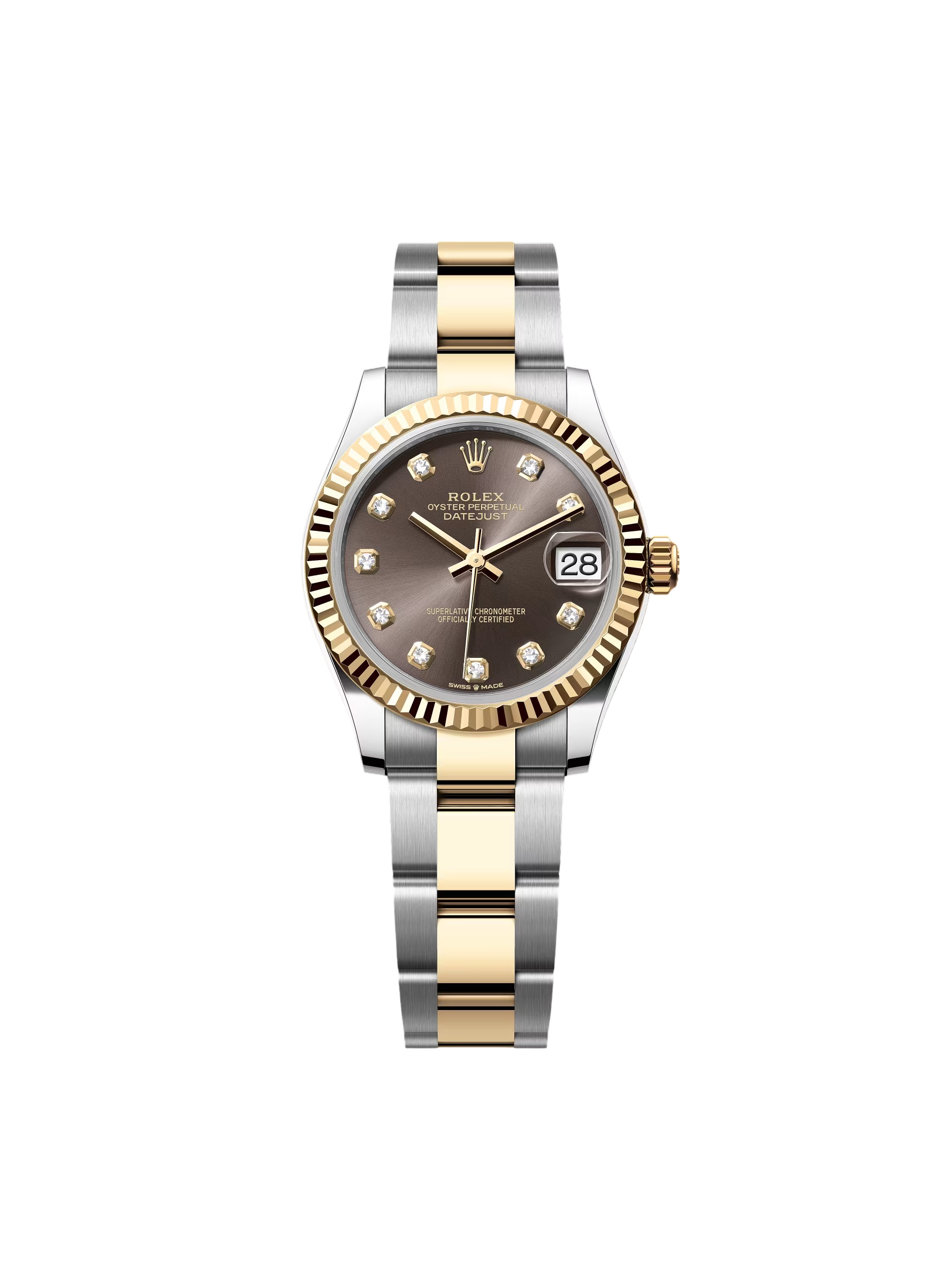 [2026 Mirror Grade]RLX Datejust m278273-0021/0022 31mm Dark Grey Dial Stainless Steel and Yellow Gold Oyster Watch