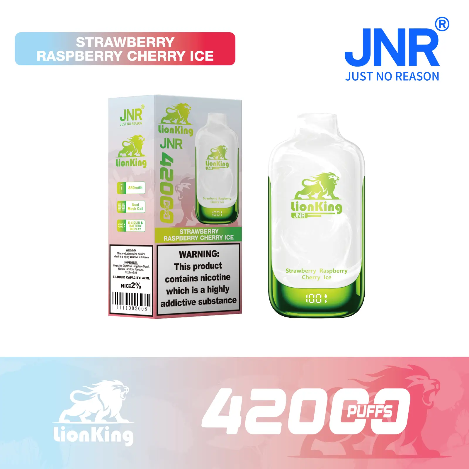 JNR Lion King 42000 Puff Disposable Vape