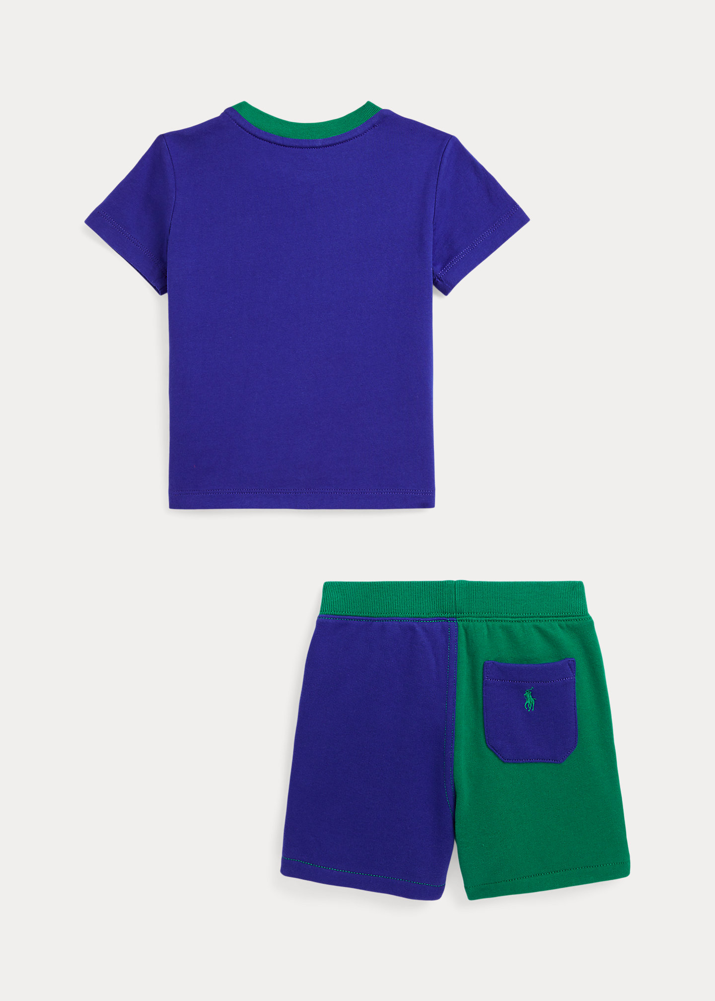 Logo Jersey Tee & Fleece Short Set