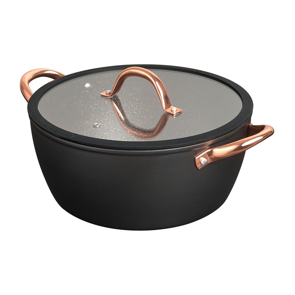 MG HOME Zestaw garnków MG Home Rose Gold, 6 elementów, aluminium