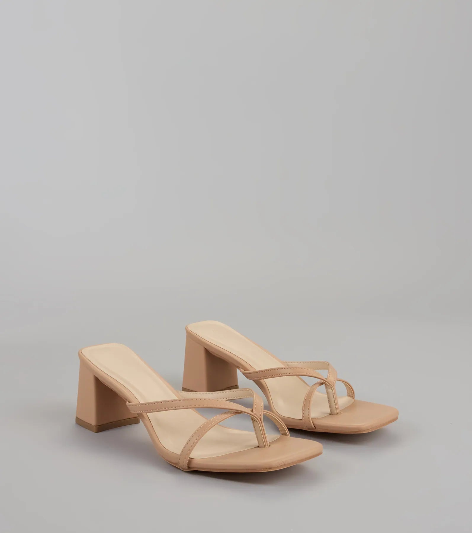 Can’t Talk. Busy Strutting Block Heel Mules