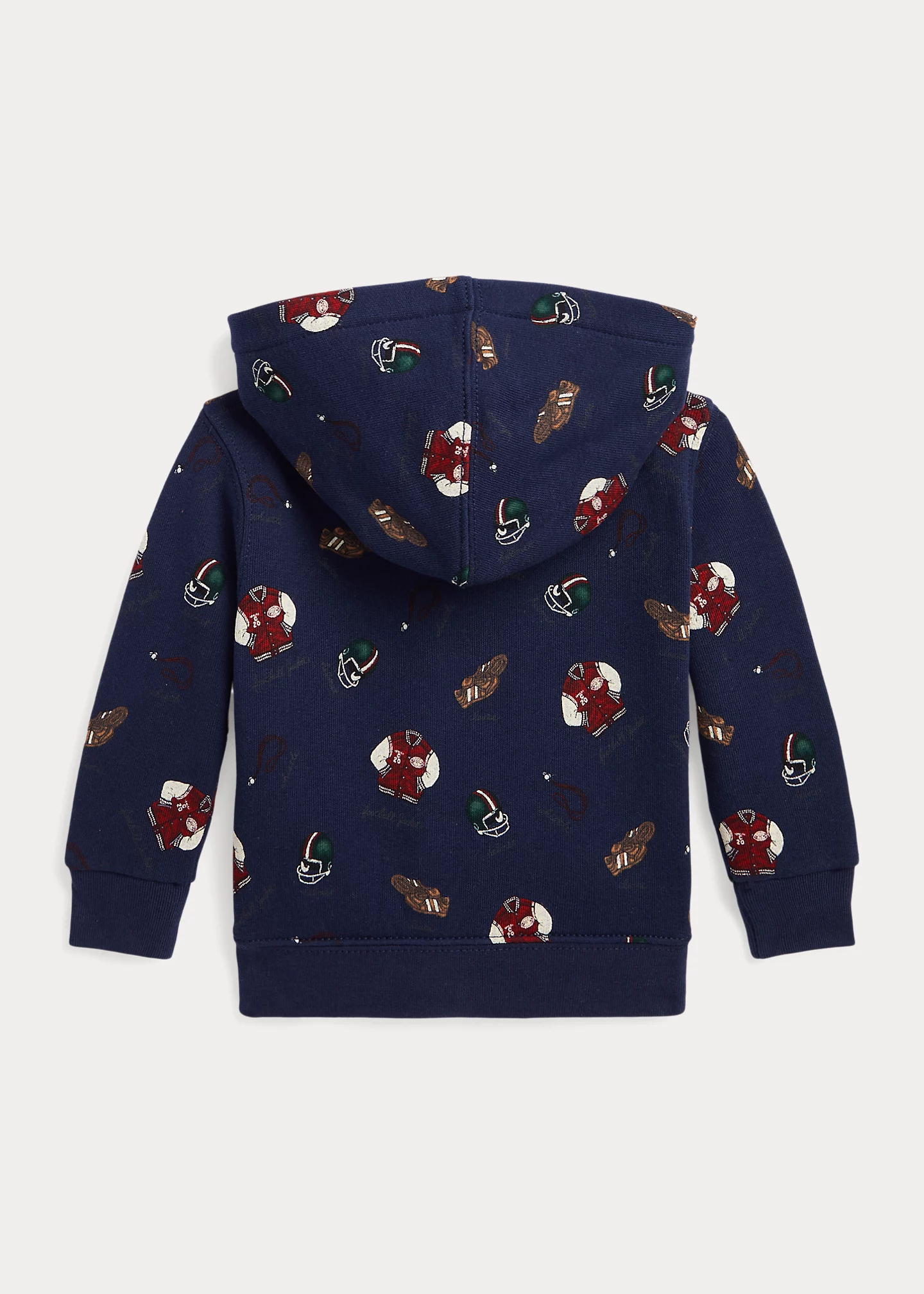 Varsity-Inspired-Print Fleece Hoodie