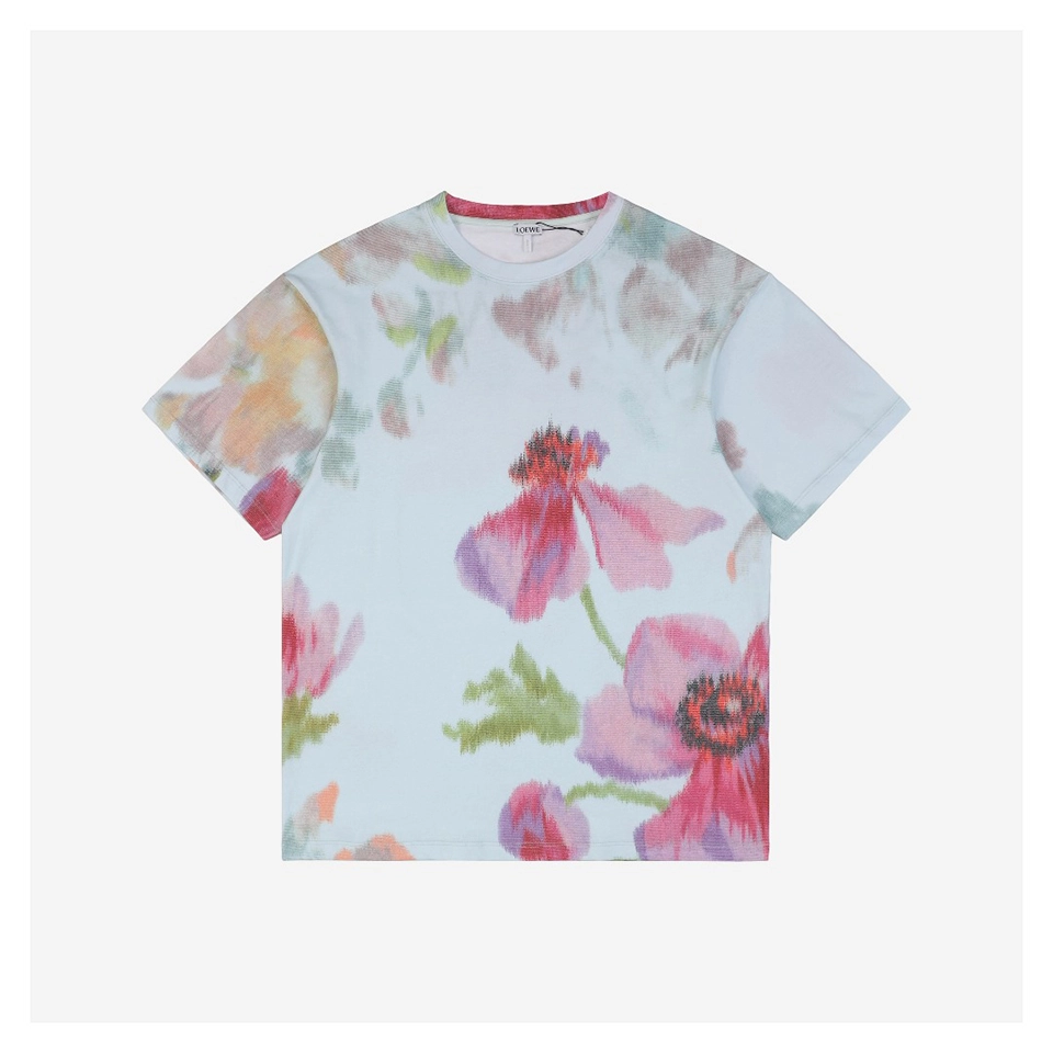 L All-Over Floral Print T-Shirt