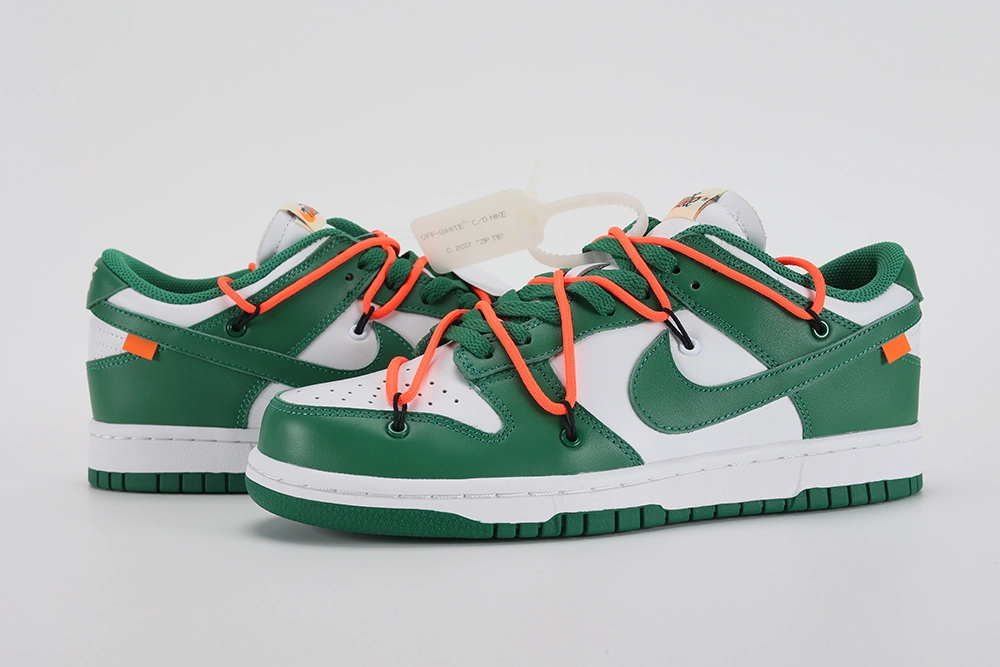 Off-White X Dunk Low 'Pine Green'