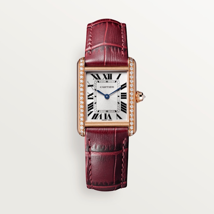 [2026 Mirror Grade]TANK LOUIS  Rose Gold Diamond 22mm