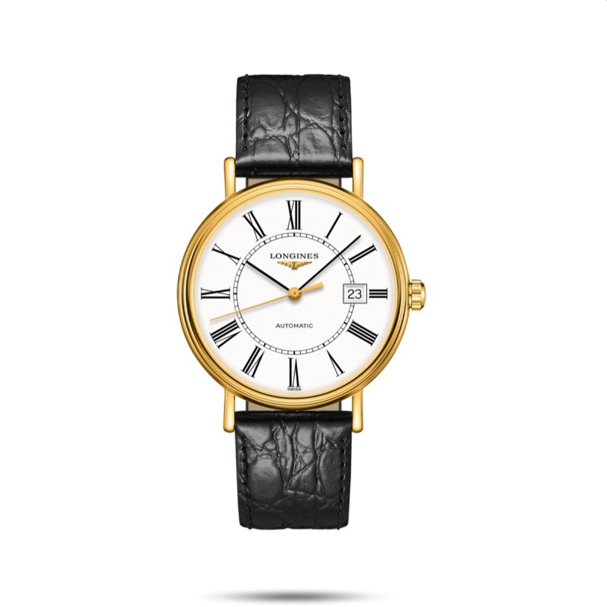 [2026 Mirror Grade]Longines Men's L4.922.2.11.2 Presence Black Leather Watch