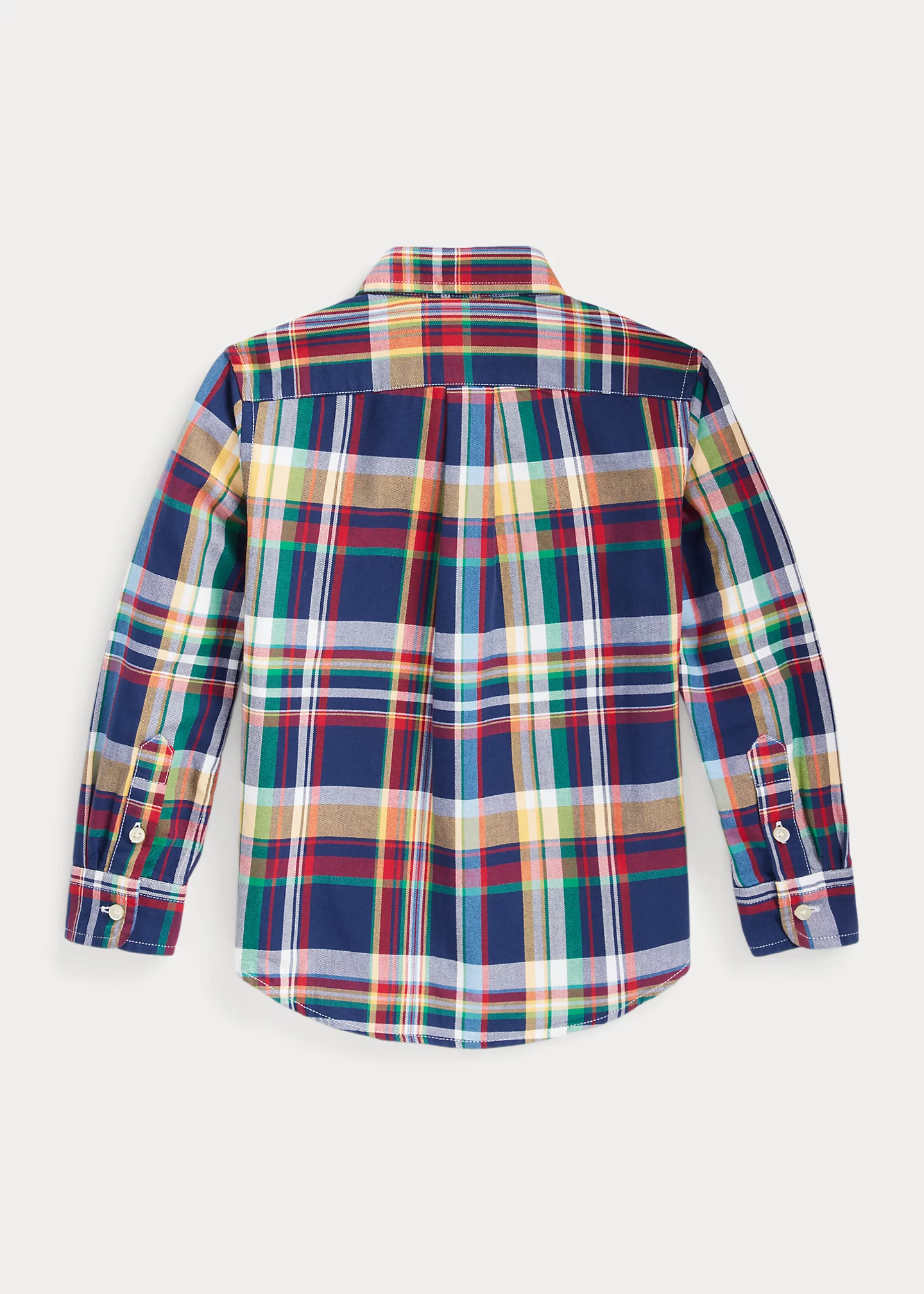Plaid Cotton Oxford Shirt